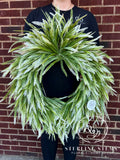 Small Variegated Beadgrass Wreath