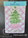 Pink Polka Dot Bow Flag