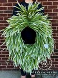 Large Variegated Beadgrass Wreath