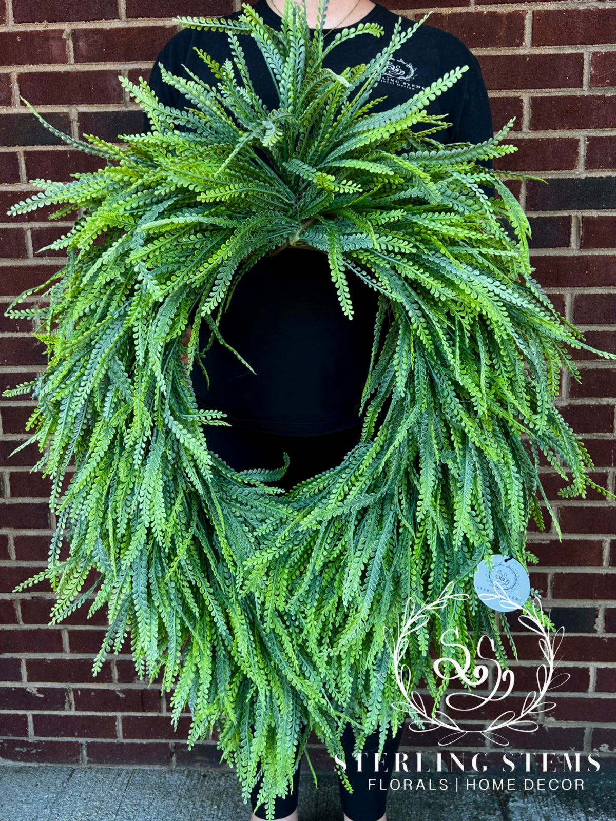Large Frosted Beadgrass Wreath