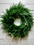 Pre-Made Dark Green Spiral beadgrass- UV Proof- On Plastic Form