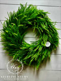 Pre-Made Green Swirl Bead Grass- UV Proof- On Plastic Form