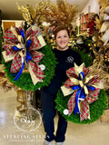 Pine Wreath and Classic Christmas Bow
