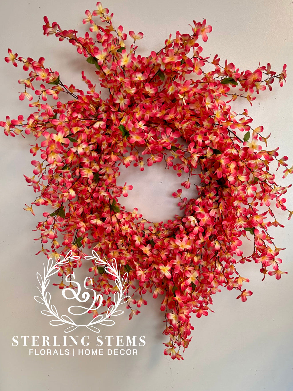 Pink Bloom Wreath