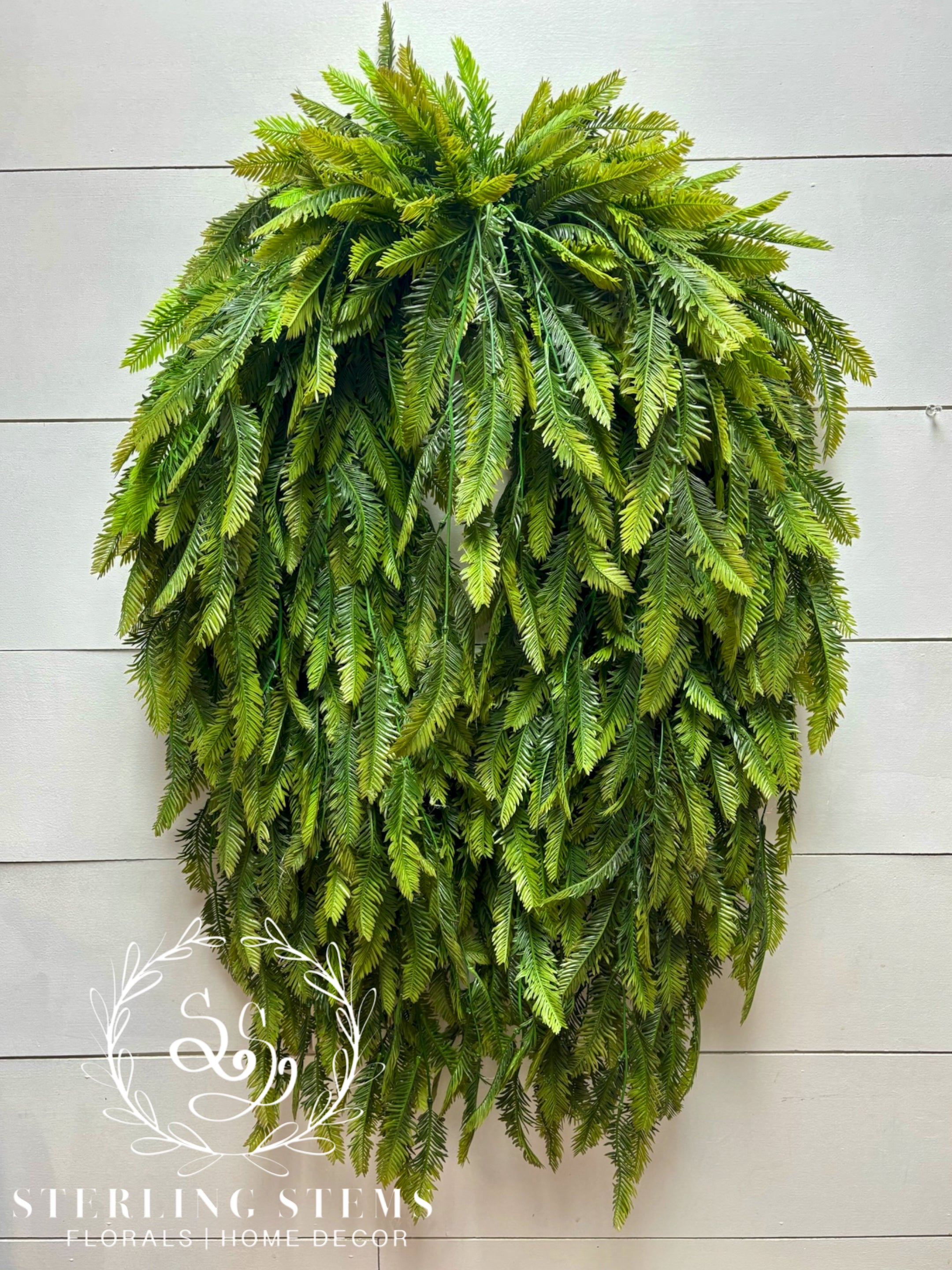 Large Hanging Fern Wreath