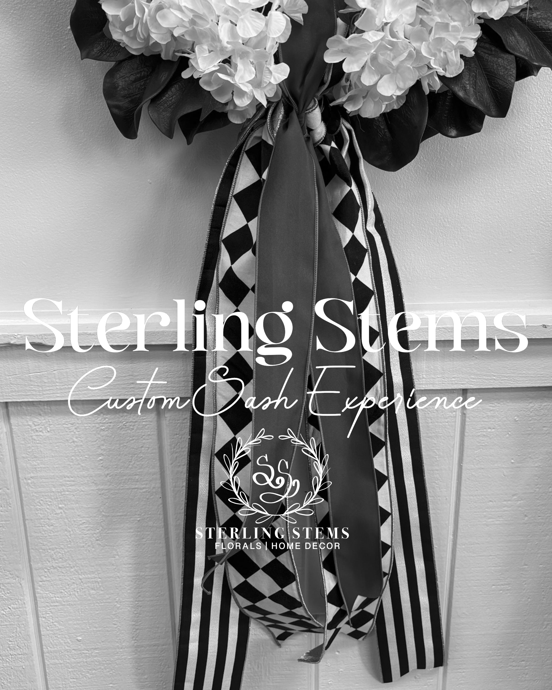 Wreath Sash Custom Experience