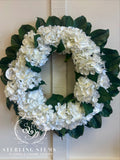 Hydrangea & Magnolia Wreath