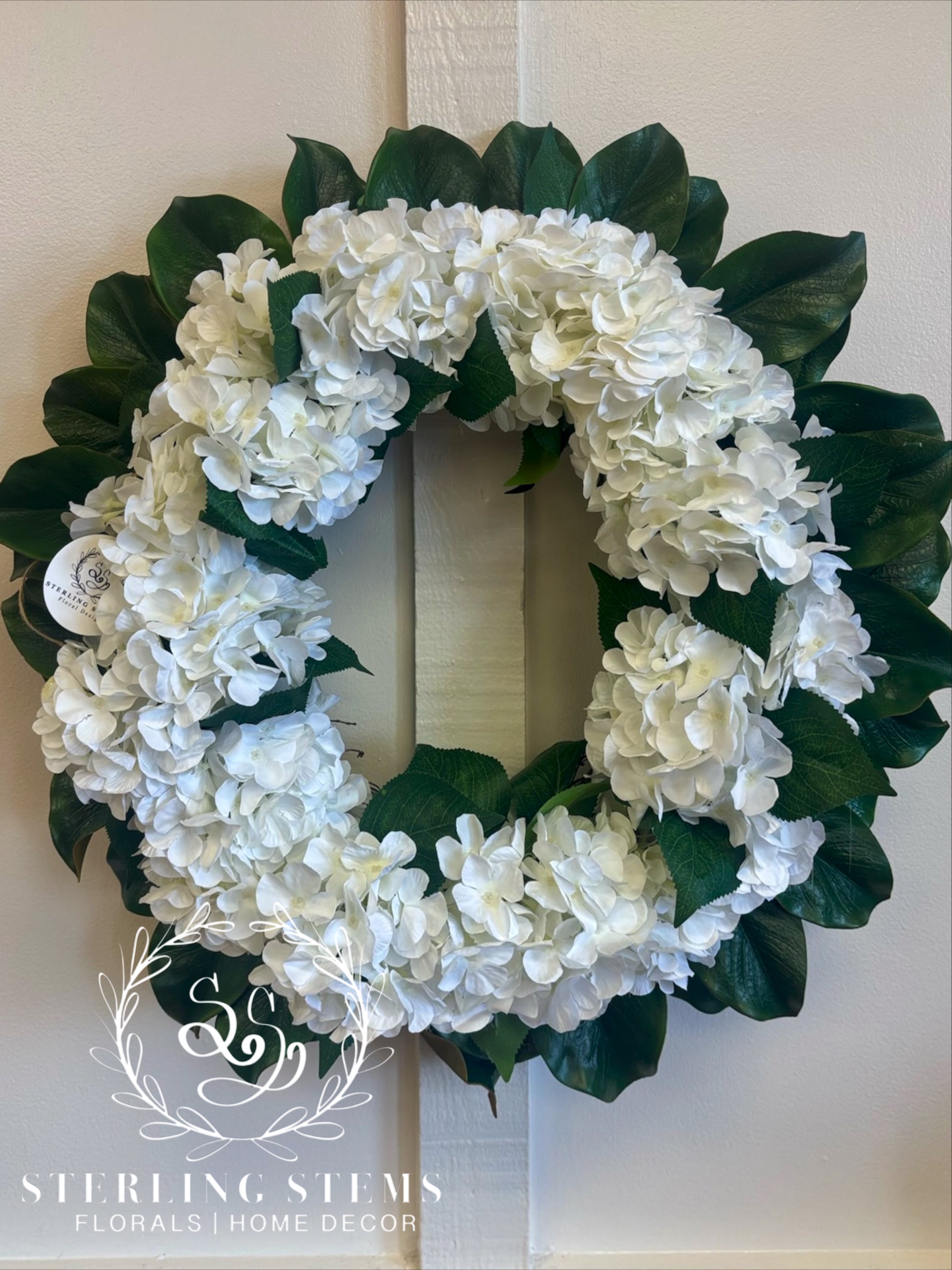 Hydrangea & Magnolia Wreath